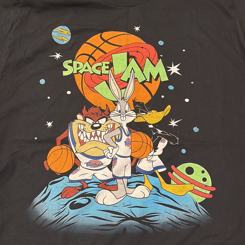 Looney Tunes Space Jam T Shirt Medium and XL